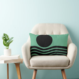 Bauhaus Seafoam Green Abstract Kussen