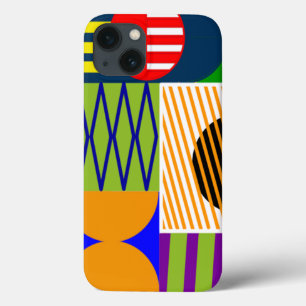 Bauhaus Shape Collage iPhone 13 Hoesje