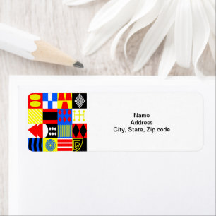 Bauhaus Shapes Label