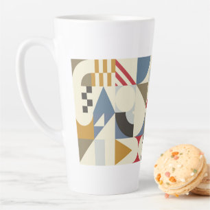 Bauhaus Stijl Geometrisch Vormontwerp Latte Mok
