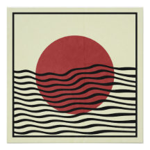 Bauhaus-stijl zonsondergang
