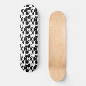 Bauhaus Style Black en White Geometric Retro Skateboard (Voorkant)