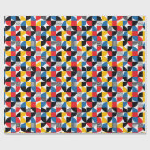 Bauhaus Style Retro Geometric Art Cadeaupapier (Vlak)