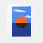 Bauhaus Summer Horizon Fleece Deken (Voorkant)