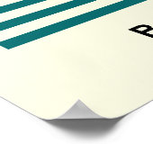 Bauhaus Sunset Stripes Poster Retro Wall Art (Coin)