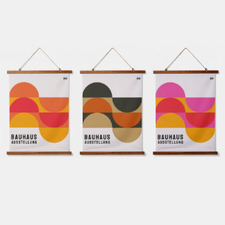 Bauhaus Tentoonstelling 1919 Set Hangend Wandkleed