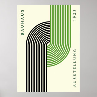 Bauhaus tentoonstelling 1923 streep kunst, huisdec poster