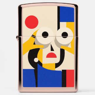 Bauhaus Vrouw Verrekijker Vooruit Kijkend Kunst