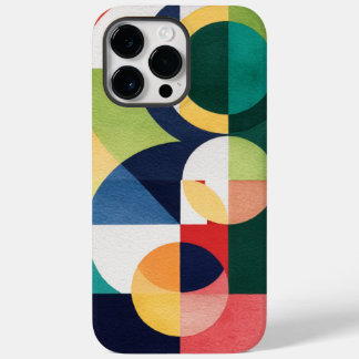 Bauhaus Waterverf - Geometrische groene telefoonho Case-Mate iPhone 14 Pro Max Hoesje