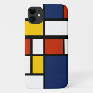 Bauhauspatroon abstracte geometrische kunst schild iPhone 11 hoesje