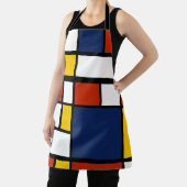 Bauhauspatroon abstracte geometrische kunst schild schort (Insitu)