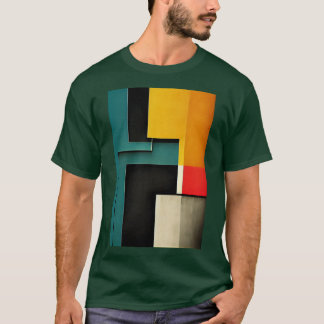 Bauhausstijl geïllustreerd t-shirt