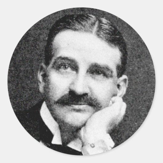 Baum ~ Frank Lyman Writer Wizard of Oz Ronde Sticker (Voorkant)