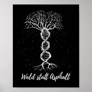 Baum milieubescherming, klimaatbescherming, poster