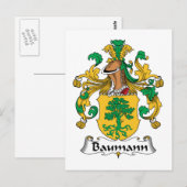 Baumann Family Crest Briefkaart (Voorkant / Achterkant)