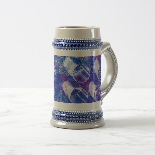 Baume pourpre des cercles Bière Stein Mug (Devant droit)