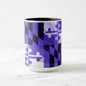 Bautimore Purple Maryland State Flag Coffee Mug (Centre)