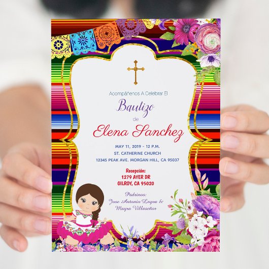 Bautizo doop Spaanse taal Kaart