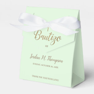 Bautizo Gold Cross Spaans jongetje baptisme Mint g Bedankdoosjes