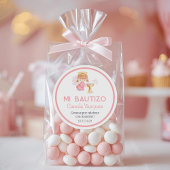 Bautizo in het Spaans Schattige doopfeest gunsten Ronde Sticker