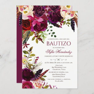 Bautizo Invitacione De bautizo Baptism Invitation