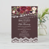 Bautizo uitnodiging Bautizo Invitacione de Bautizo (Staand voorkant)