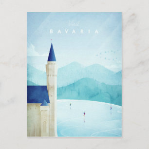 Bavaria Vintage Travel Poster - Art Briefkaart