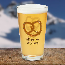 Bavarian Bread Pretzel met zout - voeg grappige te Glas