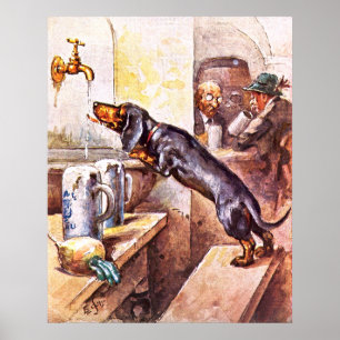 Bavarian Dog Poster