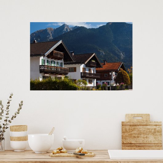 Bavarian Graffito Building Poster (Keuken)