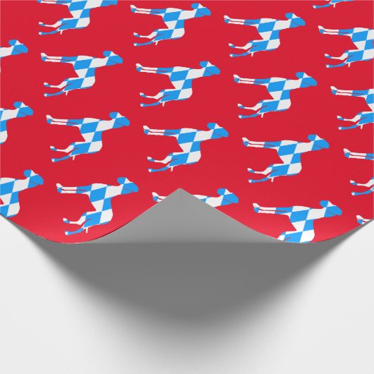 Bavarian Great Dane Pattern Cadeaupapier (Hoek)