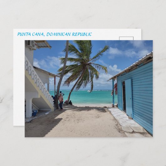 BAVARO BEACH #1 Briefkaart (Voorkant / Achterkant)