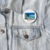 Bavaro Beach Caribbean Dominican Republic Souvenir Ronde Button 5,7 Cm (In situ)