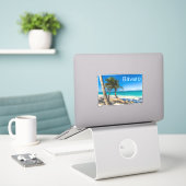 Bavaro Beach Caribbean Dominican Republic Souvenir Sticker (Laptop op bureau)