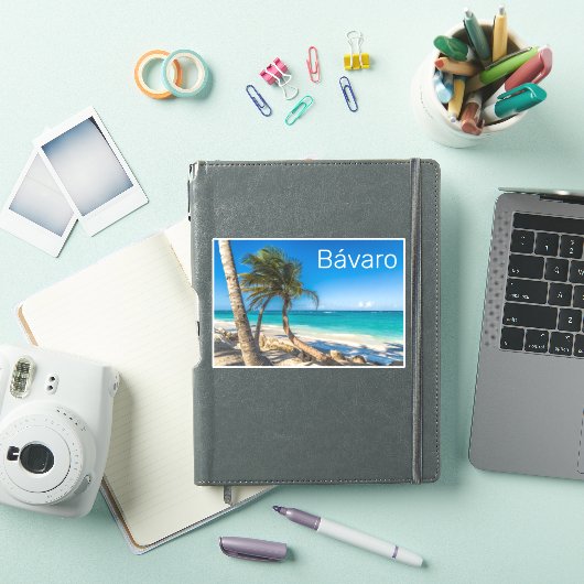 Bavaro Beach Caribbean Dominican Republic Souvenir Sticker (iPad Cover)