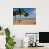 Bavaro Beach, Dominicaanse Republiek Coconut Trees Poster (Thuiskantoor)