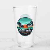 Bavaro Beach Dominicaanse Retro Sunset Souvenir 60 Glas (Achterkant)