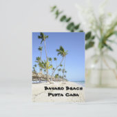 Bavaro Beach op het eiland Punta Cana Briefkaart (Staand voorkant)