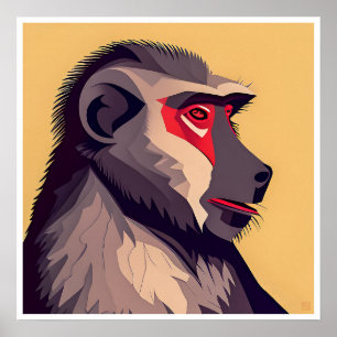 Baviaan Art Print