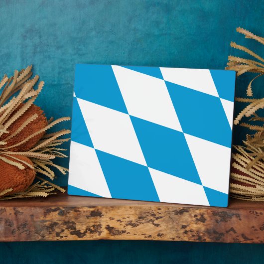 Bavière, Allemagne Plaque Drapeau (Côté)