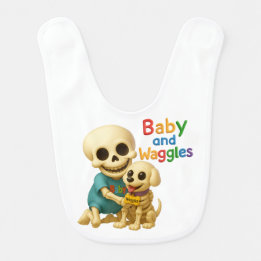 Bavoir Baby and Waggles™ from The Boneheads™ Cartoon