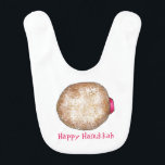 Bavoir Joyeux Hanoukka Chanukah Jelly Donut Doughnut Nour<br><div class="desc">Illustration originale d'un beignet de gelée surmonté d'un sucre en poudre. Parfait pour Hanoukka ! Ne vois-tu pas ce que tu cherches ? Vous avez besoin d'aide pour la personnalisation ? Contactez ce concepteur pour avoir quelque chose créé juste pour vous.</div>