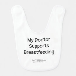 Bavoir Mon Docteur appuie le bib d'allaitement