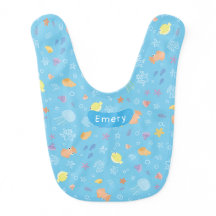 Bavoir pour bébé avec nom personnalisé Under the S