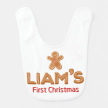 Premier pain d'épice de Noël de Liam personnalisé