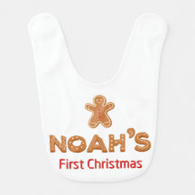 Premier pain d'épices de Noël de Noah personnalisé