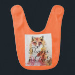 Bavoir Red Fox Watercolor First Birthday Baby Boys Bib<br><div class="desc">Red Fox Watercolor mignonne premier anniversaire Renards baby Boys Bib. Conçu à partir de mes aquarelles originales.</div>