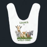 Bavoir Safari Wild One 1st Birthday Baby Bib<br><div class="desc">Safari Wild One 1st Birthday Baby Bib.</div>