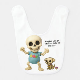 Bavoir The Boneheads™ Baby and Waggles