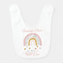 Wild One Muted Rainbow Girl's 1st Birthday